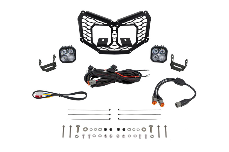 Can-Am Maverick X3 LED Grille Kit - Diode Dynamics - Pro - White - `17-`25